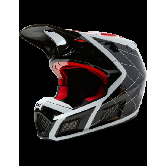 V3 RS CELZ HELMET, ECE [RD/BLK/WHT]: Mărime - M