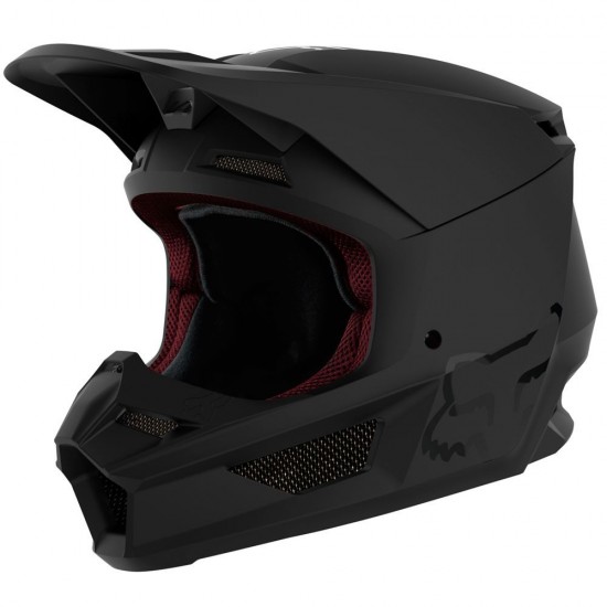 YTH V1 MATTE BLACK HELMET, ECE [MT BLK]: Mărime - YS