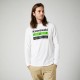 KAWASAKI STRIPES LONG SLEEVE PREMIUM TEE WHITE: Mărime - M