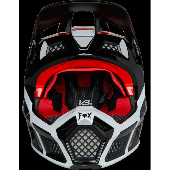 V3 RS CELZ HELMET, ECE [RD/BLK/WHT]: Mărime - M