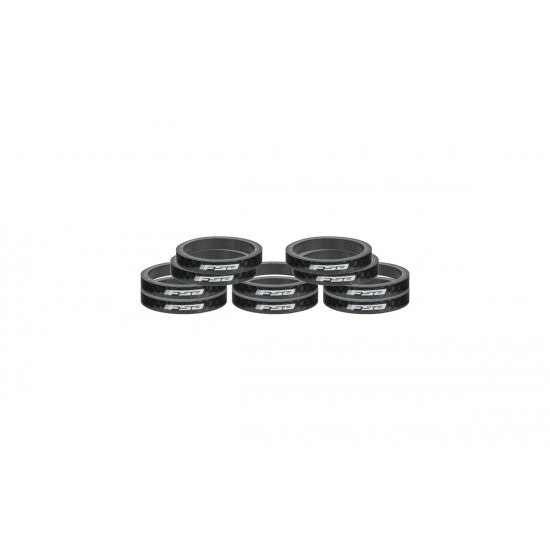 Distantiere furca FSA Carbon 1 1/8 x 5mm Negru
