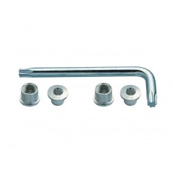 Suruburi foaie angrenaj + torx FSA CR Bolt Kit Argintiu Triplu MTB 6 buc