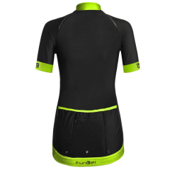 Tricou Termic Ciclism FUNKIER Bernalda Pro Aqua - Negru/Galben neon L