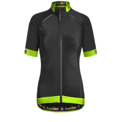 Tricou Termic Ciclism FUNKIER Bernalda Pro Aqua - Negru/Galben neon L