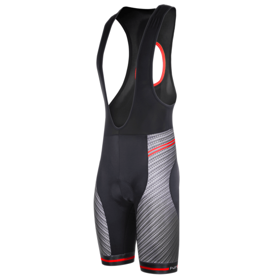 Pantaloni scurti cu bretele FUNKIER Asti Pro barbati cu bazon gel - Rosu S