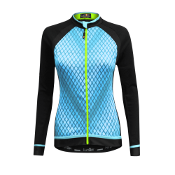 Tricou Ciclism FUNKIER Luciana-L Pro (L/S) - Verde menta M