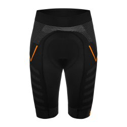 Pantaloni scurti FUNKIER Velletri Elite fara cusaturi barbati - Gri/Portocaliu XS/S