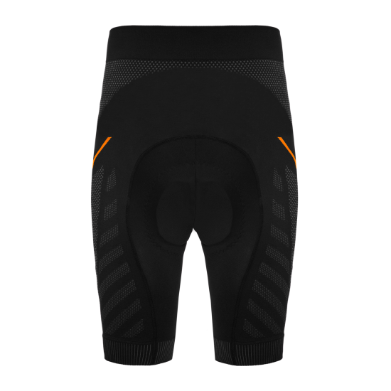 Pantaloni scurti FUNKIER Velletri Elite fara cusaturi barbati - Gri/Portocaliu XL/2XL