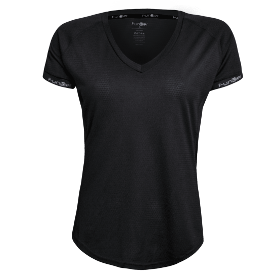 Tricou alergare FUNKIER Biancavilla - Negru XS