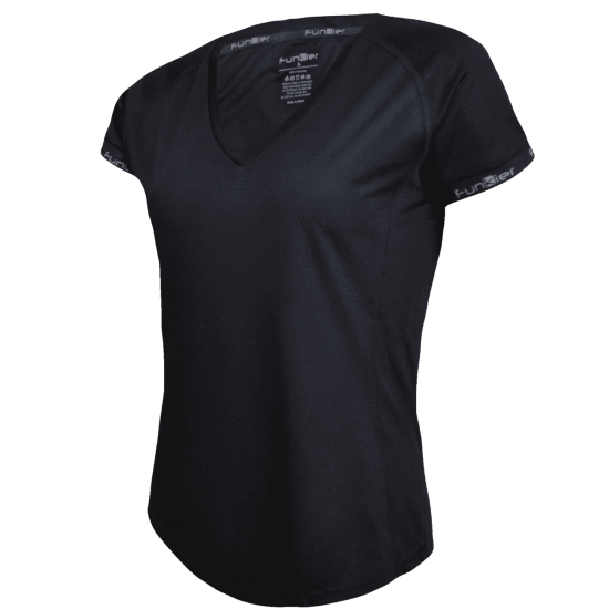 Tricou alergare FUNKIER Biancavilla - Negru XS
