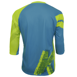 Tricou Ciclism FUNKIER Dolomiti Enduro - Bleu/Galben M