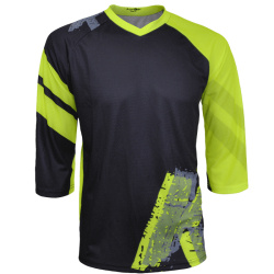 Tricou Ciclism FUNKIER Dolomiti Enduro - Negru/Galben XL