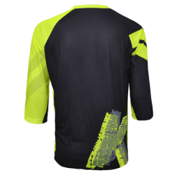 Tricou Ciclism FUNKIER Dolomiti Enduro - Negru/Galben 3XL