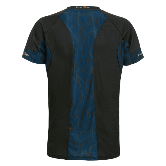 Tricou alergare FUNKIER Cassoti - Negru/Albastru XL