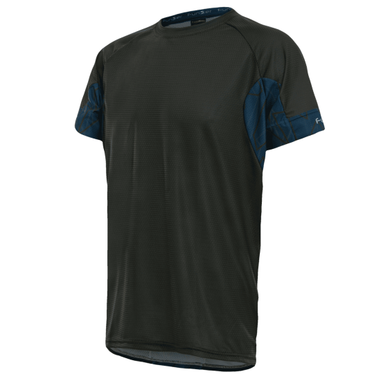 Tricou alergare FUNKIER Cassoti - Negru/Albastru 2XL Tricou alergare FUNKIER Cassoti - Negru/Albastru 2XL