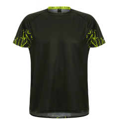 Tricou alergare FUNKIER Cassoti - Negru/Galben 2XL Tricou alergare FUNKIER Cassoti - Negru/Galben 2XL