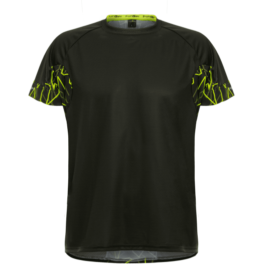 Tricou alergare FUNKIER Cassoti - Negru/Galben 2XL Tricou alergare FUNKIER Cassoti - Negru/Galben 2XL