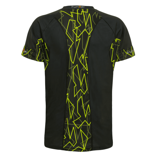 Tricou alergare FUNKIER Cassoti - Negru/Galben 3XL Tricou alergare FUNKIER Cassoti - Negru/Galben 3XL