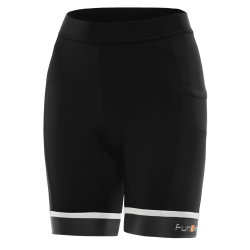 Pantaloni scurti alergare FUNKIER Marsala - Negru/Alb L