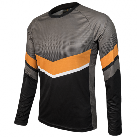 Tricou FUNKIER Turone Enduro LS - Orange/Grey L Tricou FUNKIER Turone Enduro LS - Orange/Grey L