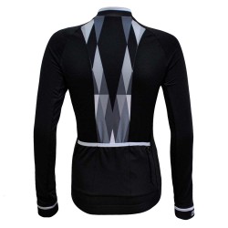 Tricou Termic Ciclism FUNKIER Volterra-LW (L/S) - Black/White L