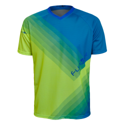 Tricou Ciclism FUNKIER Termoli Enduro Men (S/S) - Fluor Yellow/Blue S