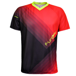 Tricou Ciclism FUNKIER Termoli Enduro Men (S/S) - Black/Red M