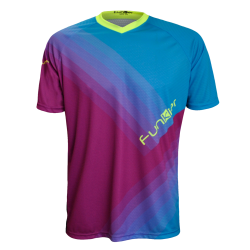 Tricou Ciclism FUNKIER Termoli Enduro Men (S/S) - Purple/Blue S