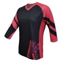 Tricou Ciclism FUNKIER Dolomiti-W Enduro Women (3/4) sleeve - Black/Pink XXS