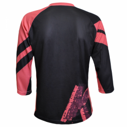 Tricou Ciclism FUNKIER Dolomiti-W Enduro Women (3/4) sleeve - Black/Pink M