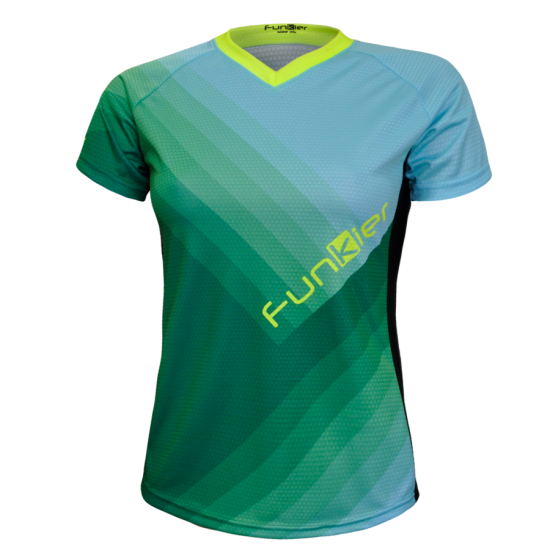 Tricou polo FUNKIER Termoli-W Enduro Women S/S - Green/Blue XXS Tricou polo FUNKIER Termoli-W Enduro Women S/S - Green/Blue XXS