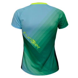 Tricou Ciclism Polo FUNKIER Termoli-W Enduro Women (S/S) - Green/Blue S