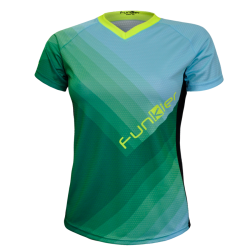 Tricou Ciclism Polo FUNKIER Termoli-W Enduro Women (S/S) - Green/Blue M Tricou Ciclism Polo FUNKIER Termoli-W Enduro Women (S/S) - Green/Blue M