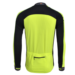 Tricou Termic Ciclism Copii FUNKIER Firenze-LW Winter (L/S) - Neon Yellow 10 ani