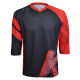 Tricou FUNKIER Dolomiti-K Enduro Kids 3/4 sleeve - Black/Red 10 ani