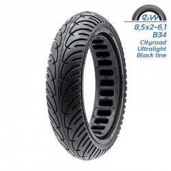 Anvelopa plina trotineta Ultralight pentru Xiaomi 8.5×2 6.1/B34 - Black Line