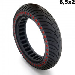 Anvelopa plina trotineta Ultralight pentru Xiaomi 8.5×2 - Buline Rosii Anvelopa plina trotineta Ultralight pentru Xiaomi 8.5×2 - Buline Rosii