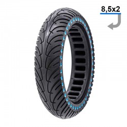 Anvelopa plina ultra-usoara 8.5x2 Negru/Albastru Anvelopa plina ultra-usoara 8.5x2 Negru/Albastru