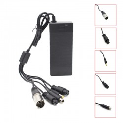 Incarcator universal baterie trotineta electrica 36V 2A connector GX16/GX12/DC5.5mm/DC8mm/XLR