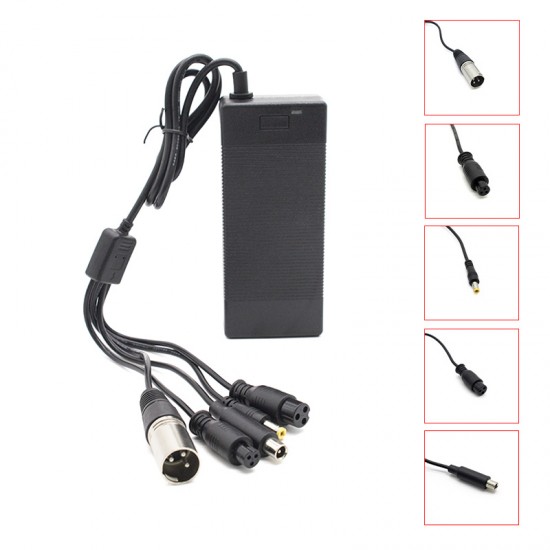 Incarcator universal baterie trotineta electrica 36V 2A connector GX16/GX12/DC5.5mm/DC8mm/XLR