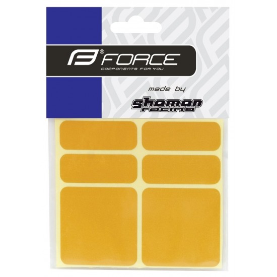 Autocolante Reflectorizante Force Set 6 Bucati Yellow Autocolante Reflectorizante Force Set 6 Bucati Yellow