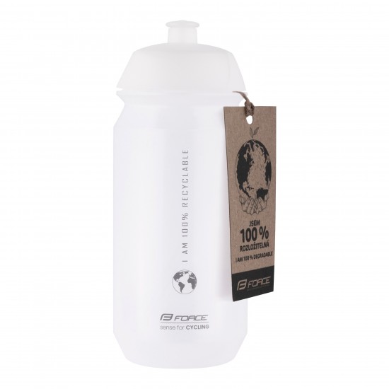 Bidon Force Bio Earth 500ml transparent/gri Bidon Force Bio Earth 500ml transparent/gri