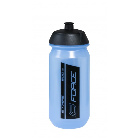 Bidon Force Stripe 0.5l Transparent/Blue/Black Bidon Force Stripe 0.5l Transparent/Blue/Black