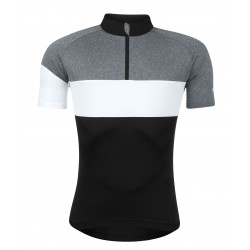Bluza ciclism Force View maneci scurte negru/gri/alb L Bluza ciclism Force View maneci scurte negru/gri/alb L