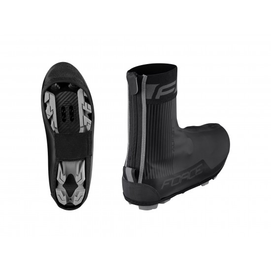 Huse Pantofi Force Rainy MTB Black L Huse Pantofi Force Rainy MTB Black L
