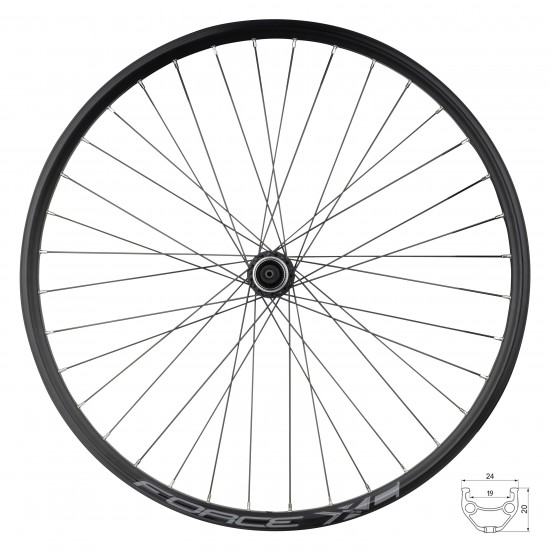 Roata fata 26 Force XC Disc 559x19 36h Roata fata 26 Force XC Disc 559x19 36h