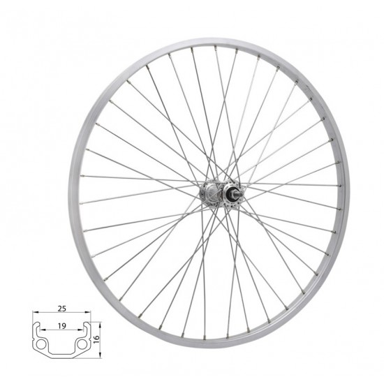 Roata spate 20 RMX 219 406x19 argintie