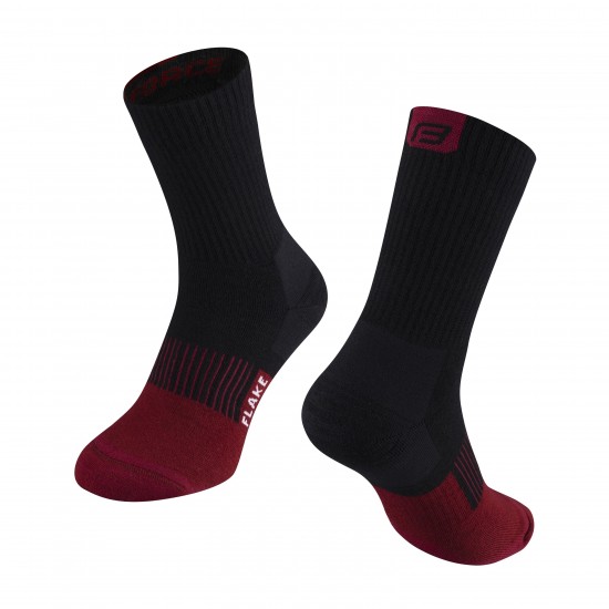 Sosete Force Flake black-bordo S-M/36-41 Sosete Force Flake black-bordo S-M/36-41