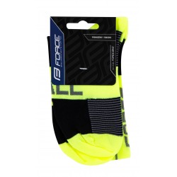 Sosete Force Hale fluo/negru/gri S-M (36-41)