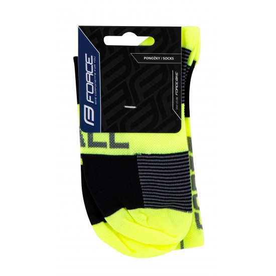 Sosete Force Hale fluo/negru/gri S-M (36-41) Sosete Force Hale fluo/negru/gri S-M (36-41)